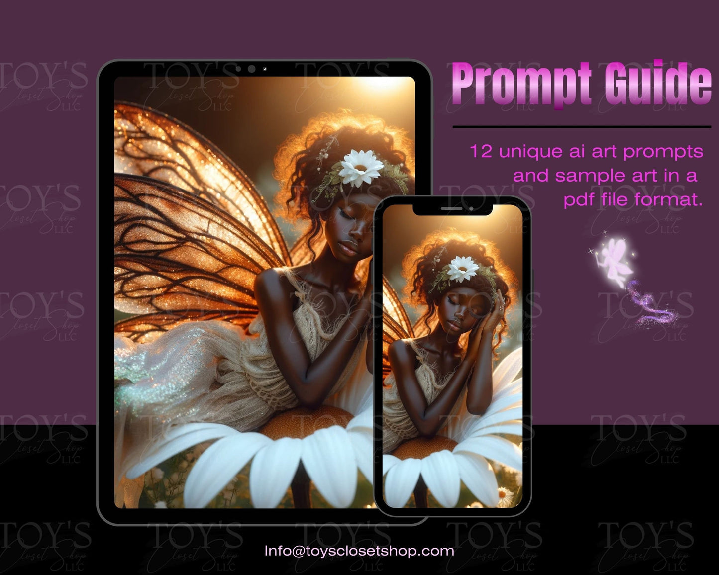 Exclusive Fairies Prompt Guide| 12 Samples | 12 Prompts | Unlock Creativity | ChatGPT4 | High Quality Instant Download | Easy Use