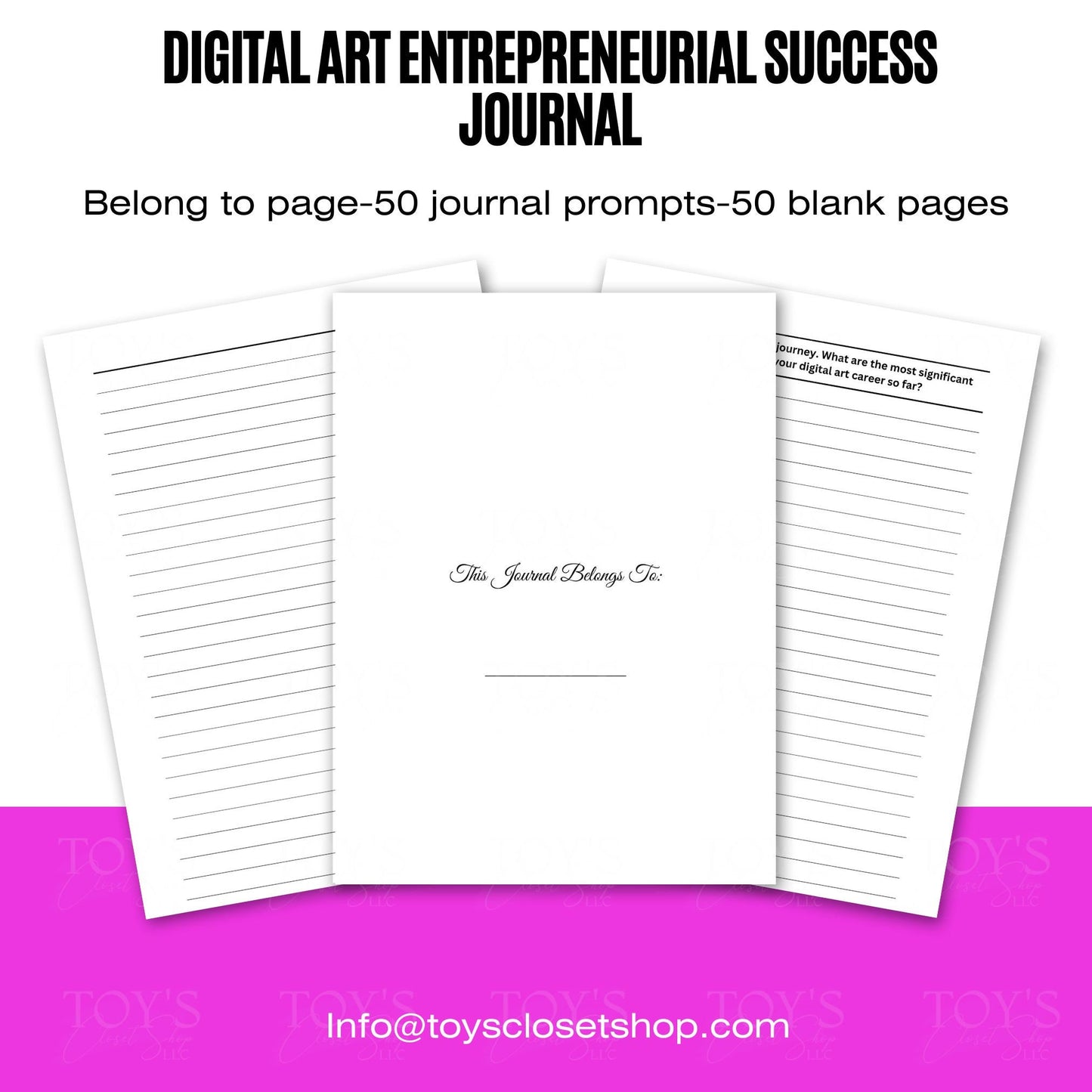 Exclusive Entrepreneurial Success Journal | 50 Unique Prompts | Ample Writing Space | High Quality Cover | Perfect for Personal Growth