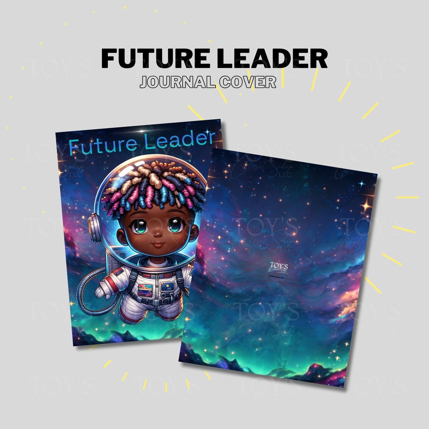 Exclusive Astronaut Journal Covers | Personalized | Space Themed PDF for Kids | High Quality | Print at Home | Easy to Use Download