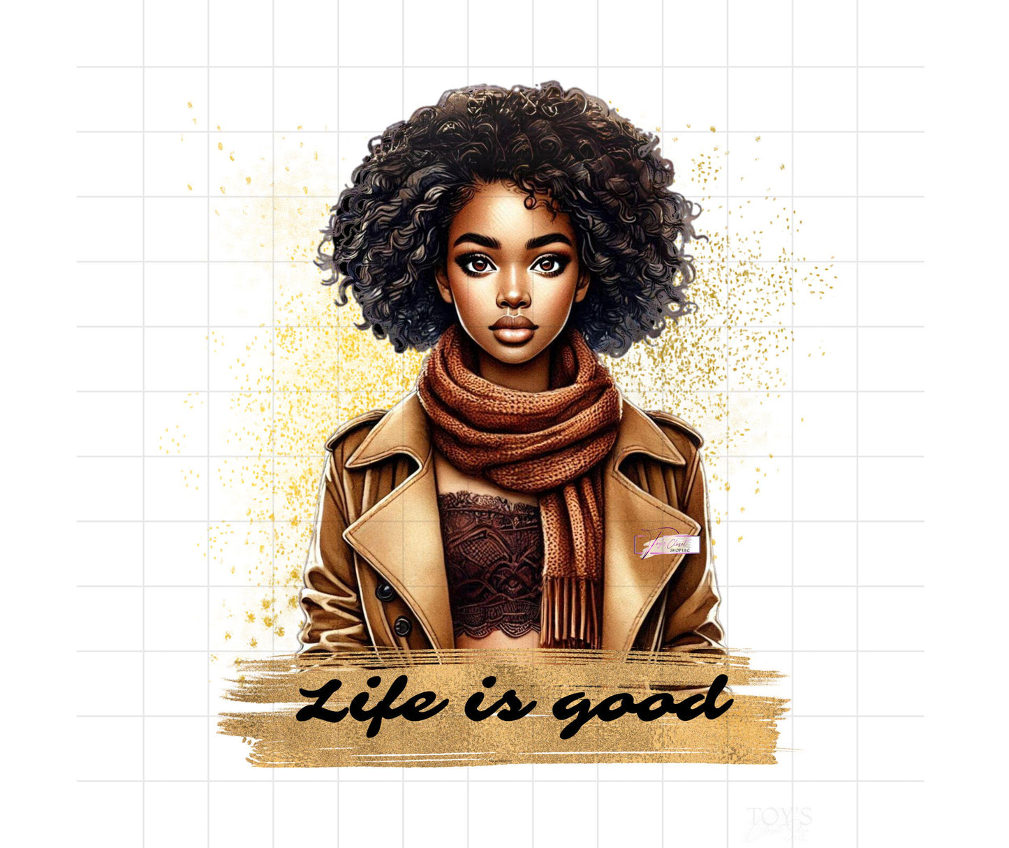 Life is Good Digital Art PNG | Printable Life is Good Quote |  Transparent Background for Print-on-Demand Products | 300dpi Download